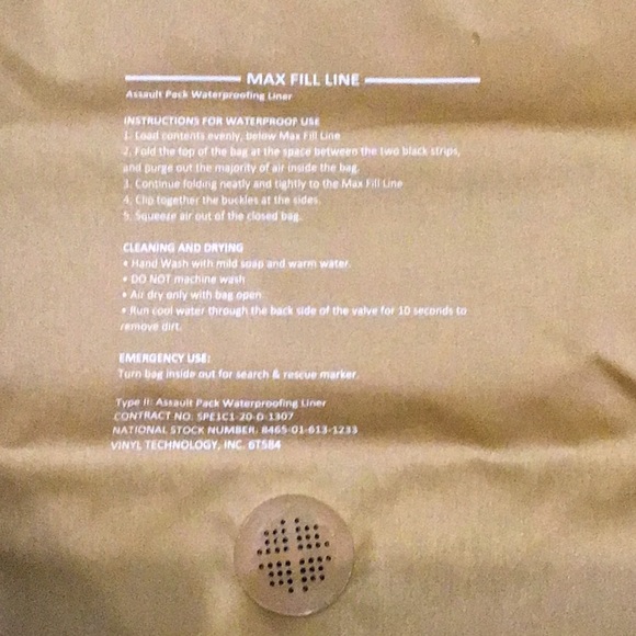 *NEW* USMC Assault pack liner/dry bag - Picture 2 of 5